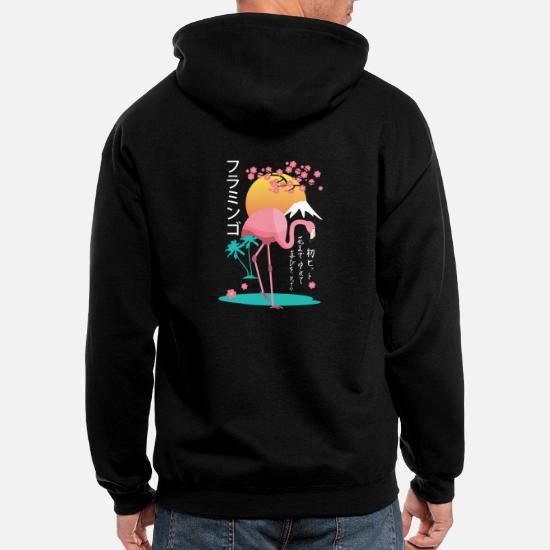 Japanese flamingo with japanese cherry 